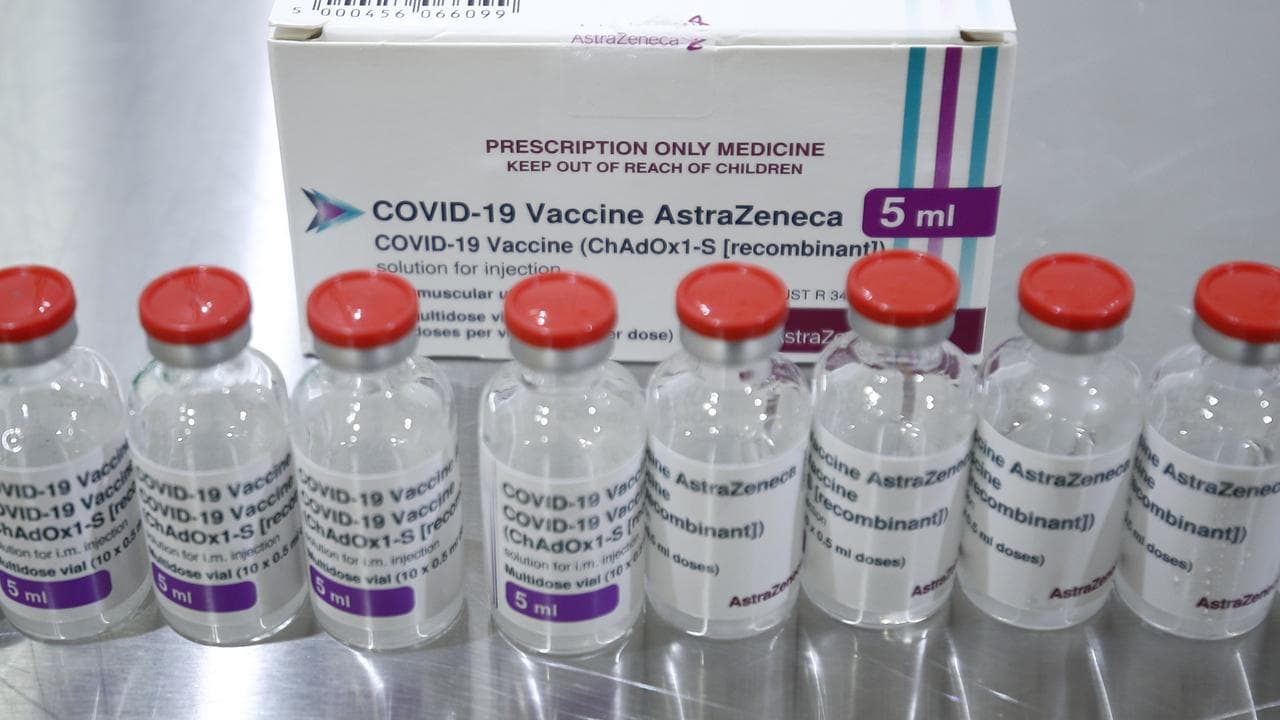 Vials of the AstraZeneca COVID vaccine (file image)