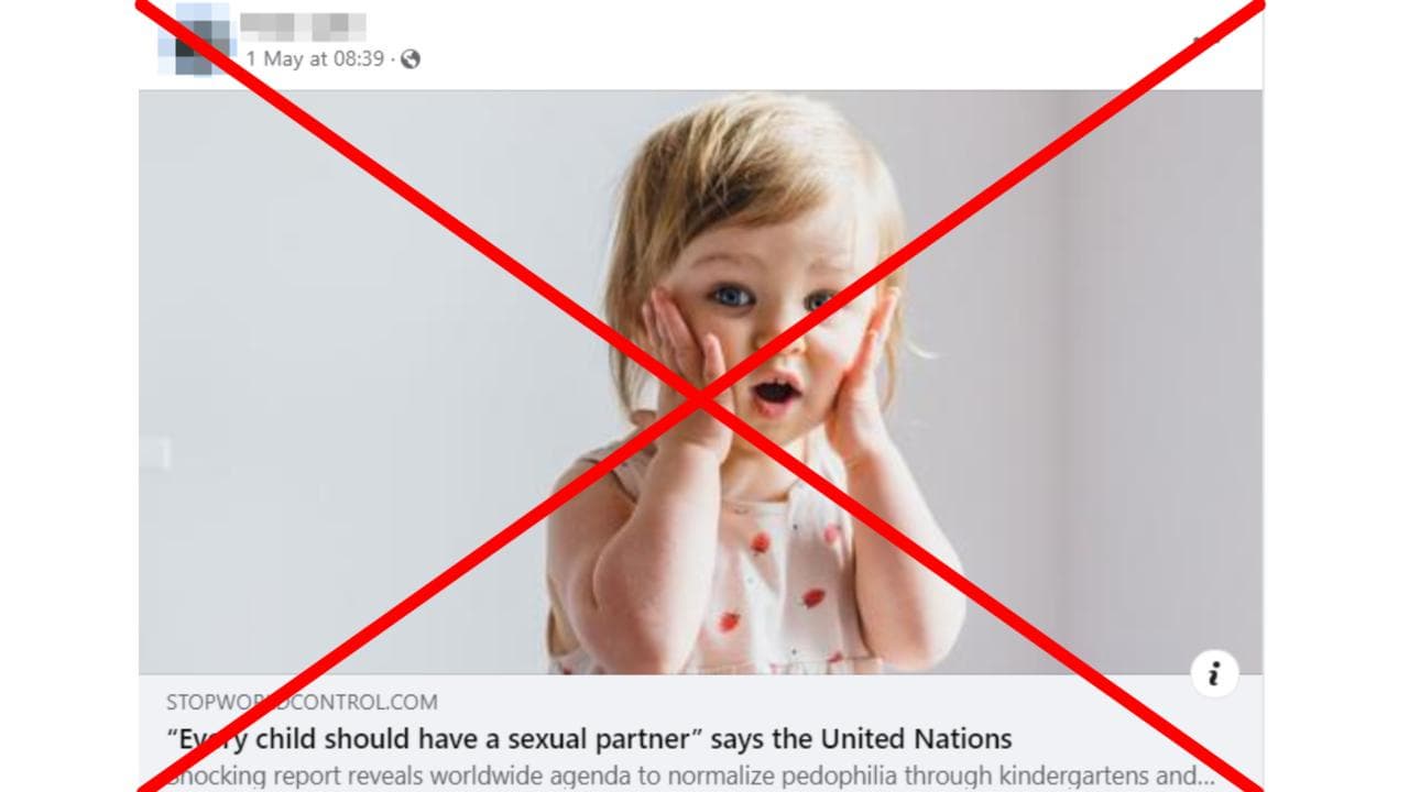 A screenshot of one of the Facebook posts.