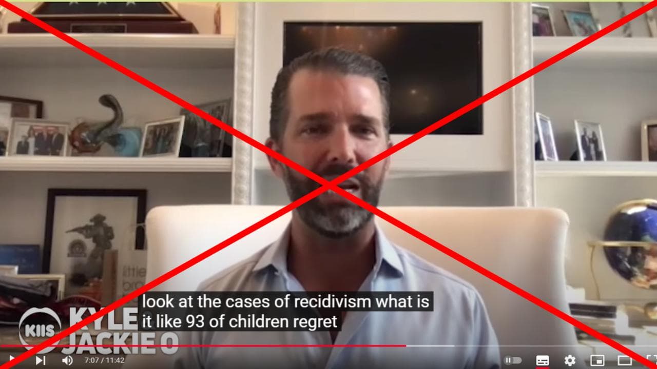 A screenshot from vision of the radio interview.