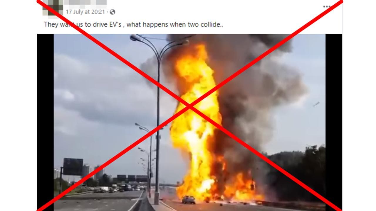 A screenshot from the Facebook video.