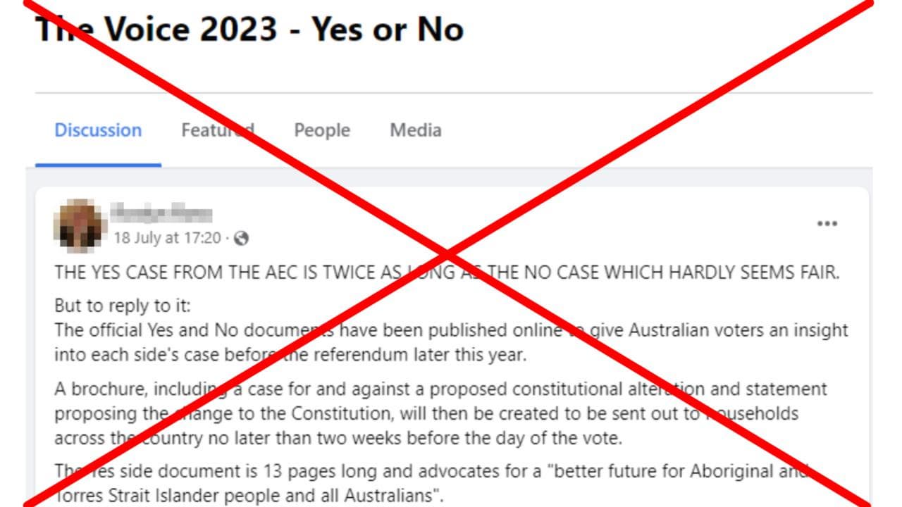 A screenshot of the Facebook post.