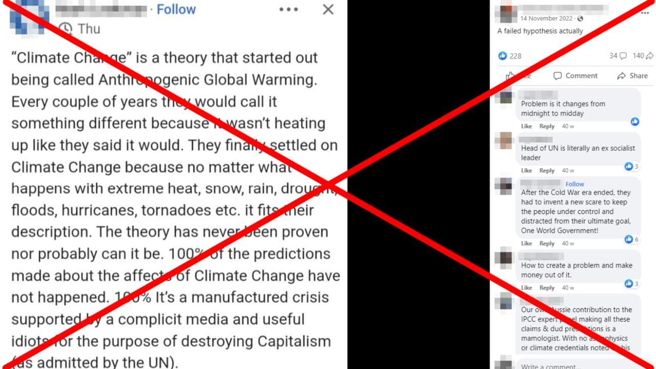 A screenshot of the Facebook post.