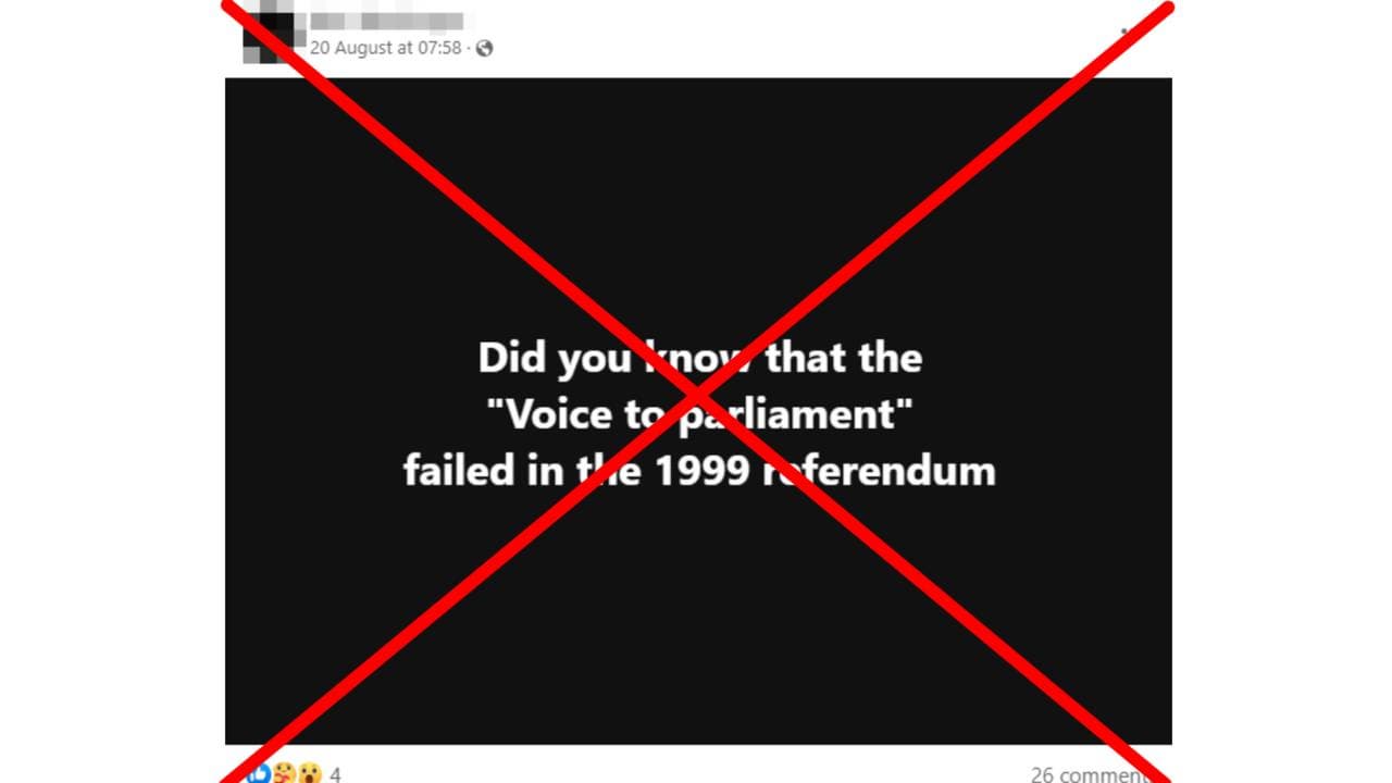 A screenshot of the Facebook post.