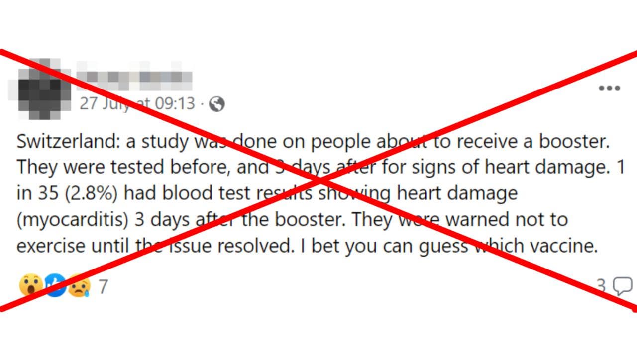 A screenshot of the Facebook post.