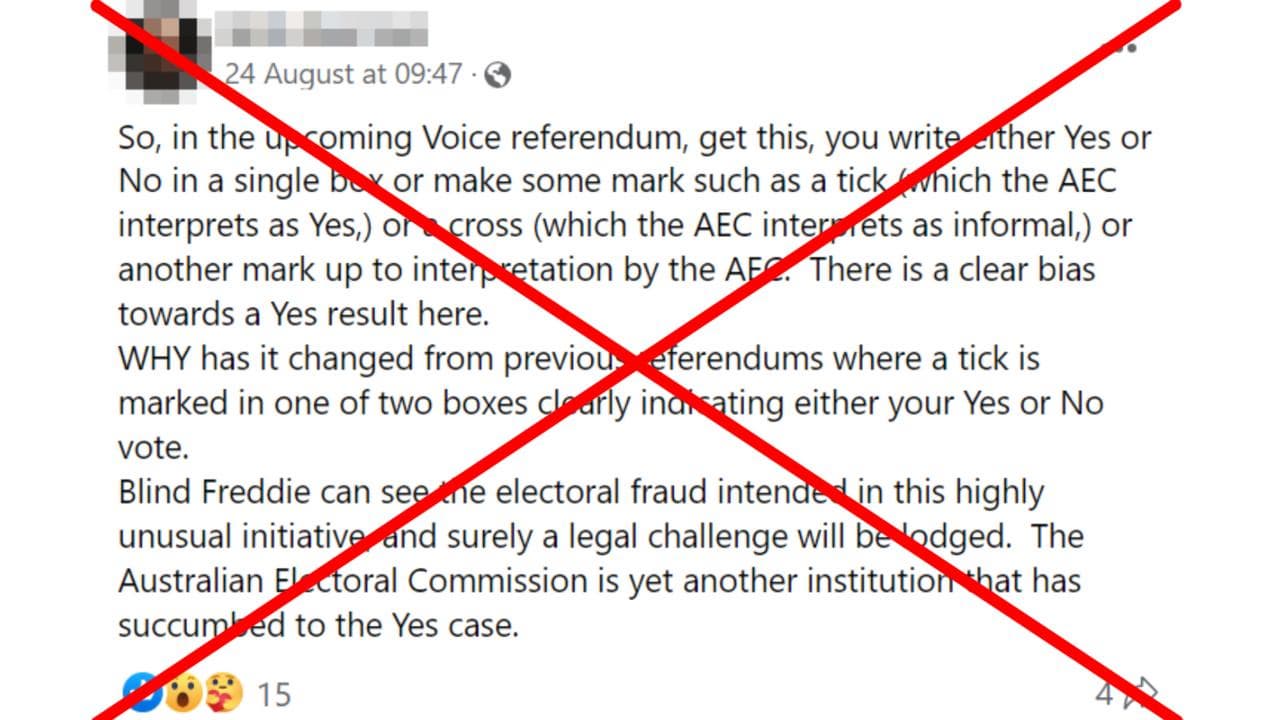 A screenshot of the Facebook post.