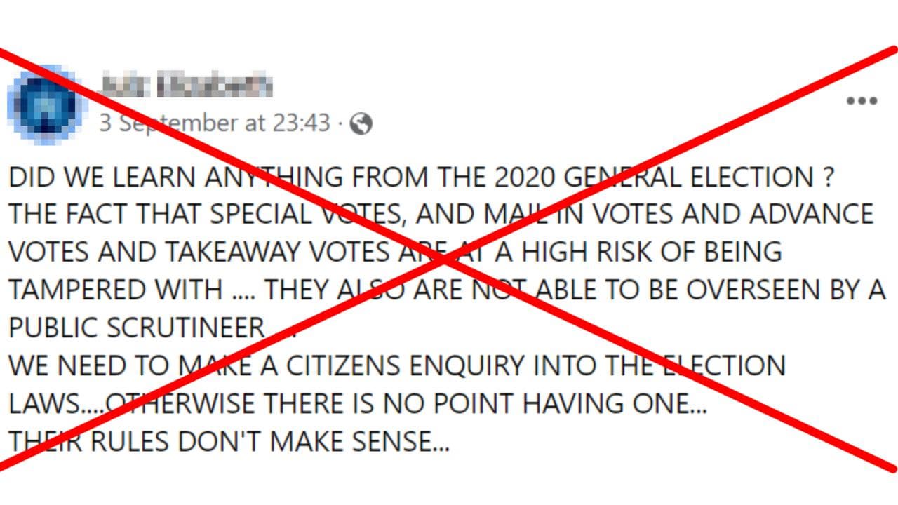 A screenshot of the Facebook post.