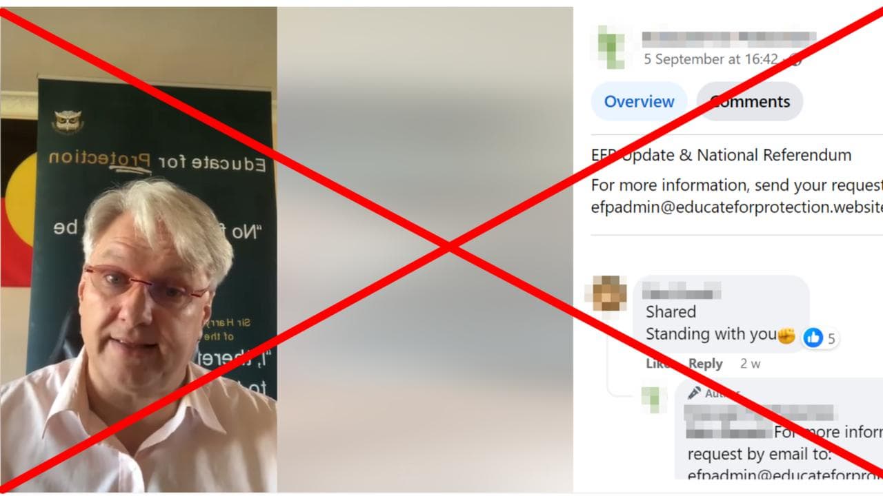 A screenshot from the Facebook video.