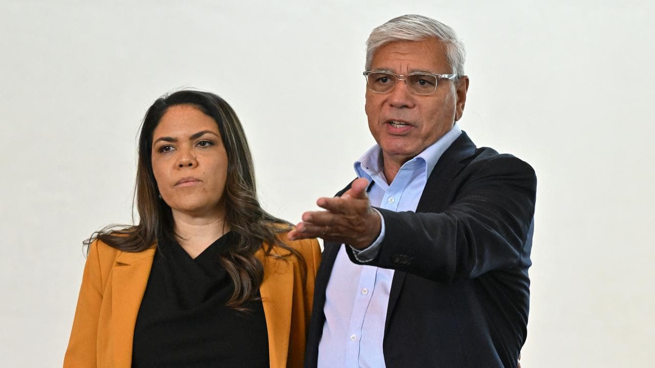 Jacinta Nampijinpa Price and Warren Mundine (file image)