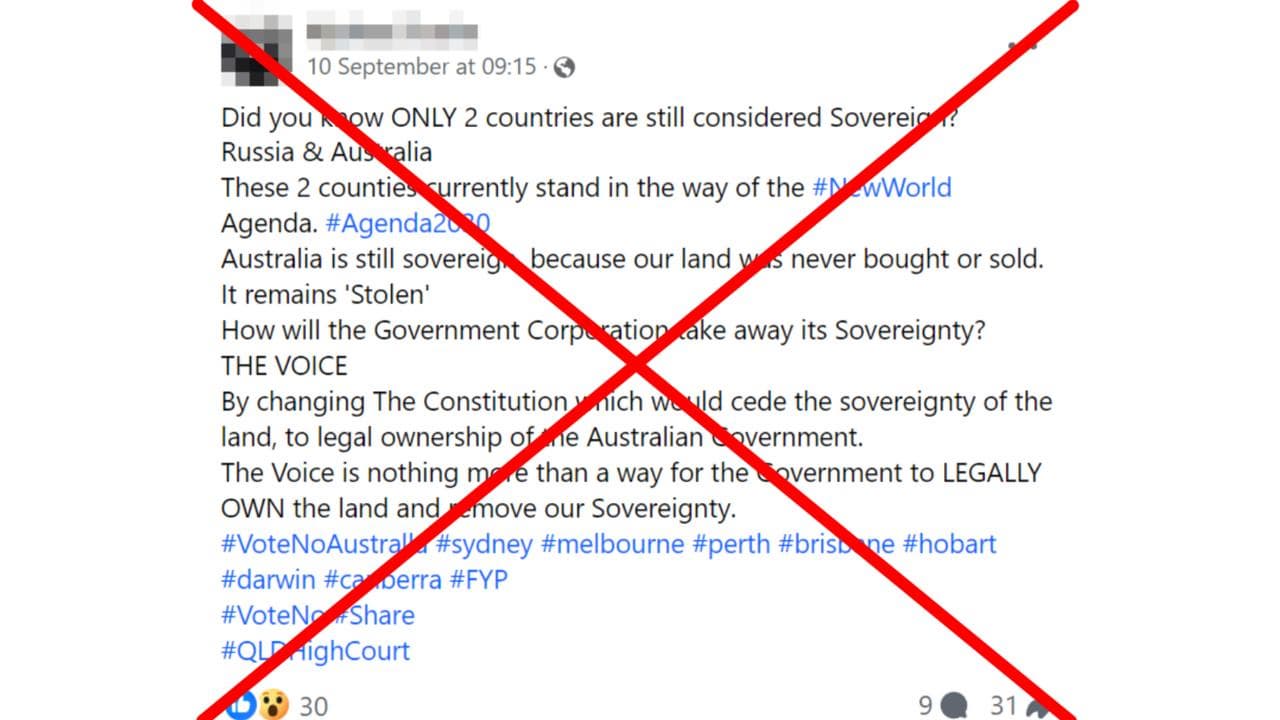 A screenshot of the Facebook post.