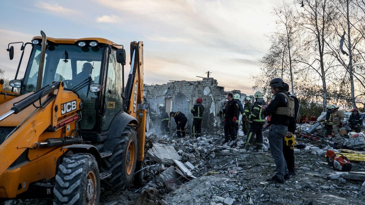 Aftermath of attack on Hroza