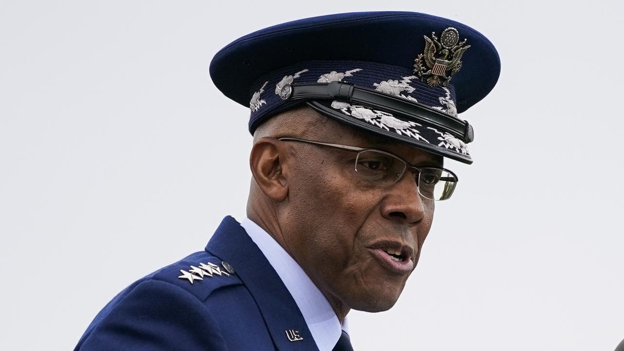 General Charles Q Brown, the chairman of the US Joint Chiefs of Staff