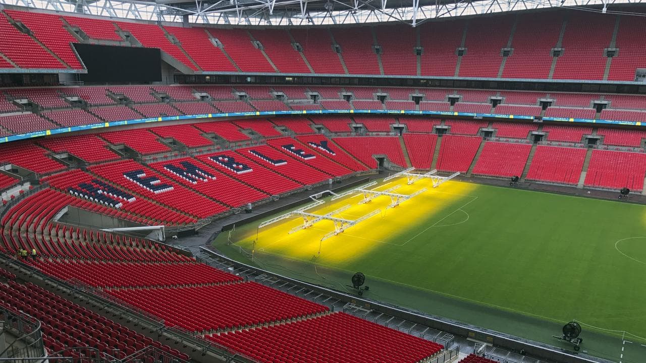 Wembley Stadium.