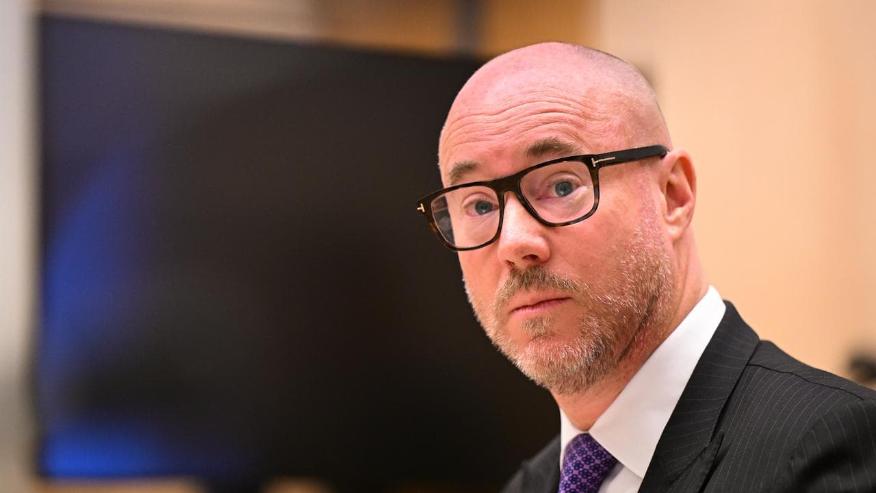 Former PwC Australia CEO Luke Sayers at a committee hearing