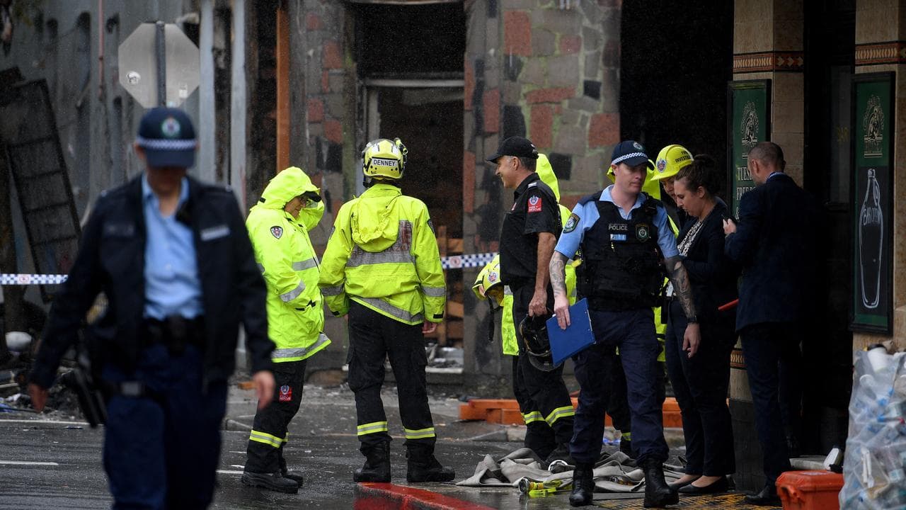 Newtown fire scene (file image)