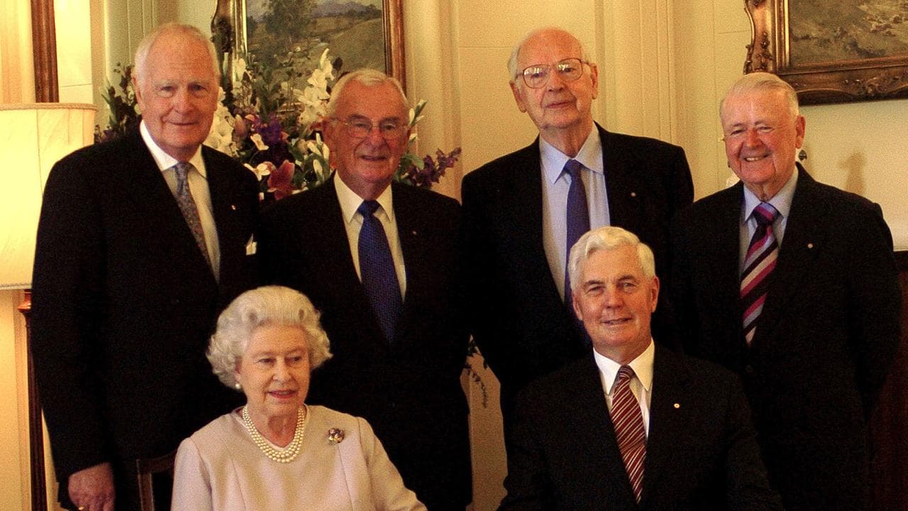 Queen Elizabeth II with Australian governors-general.