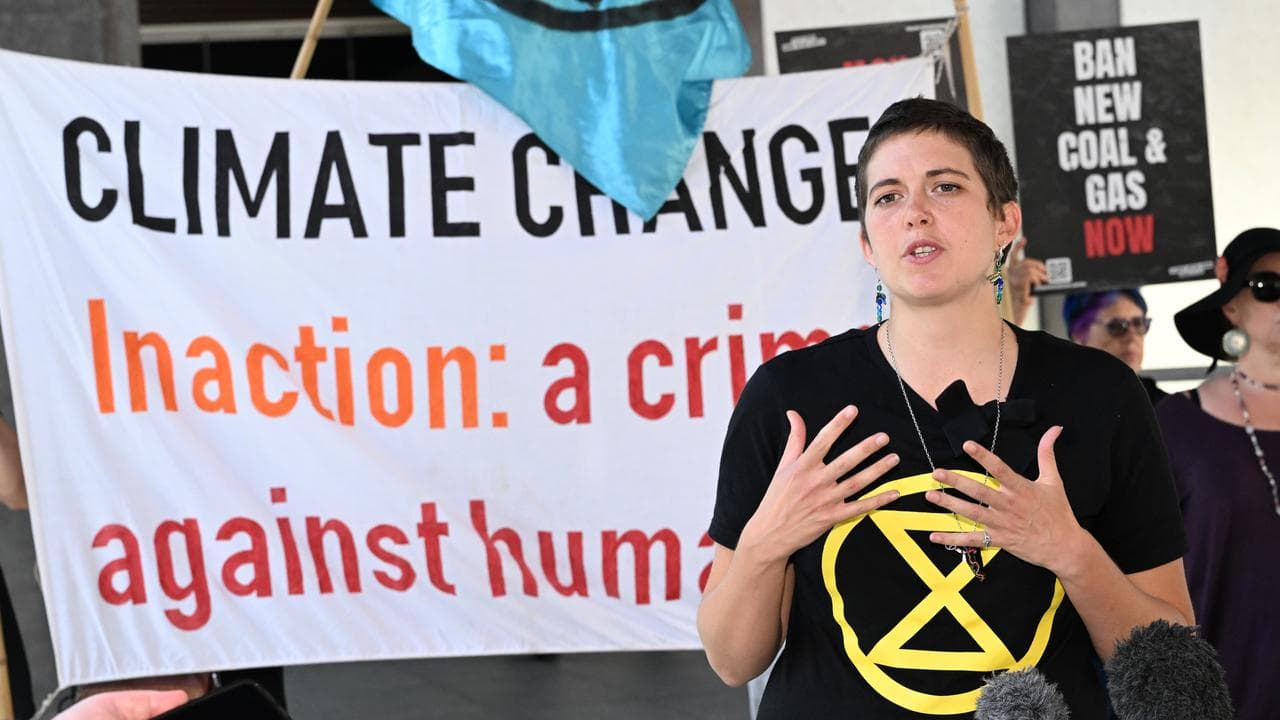 Extinction Rebellion protester Violet Coco