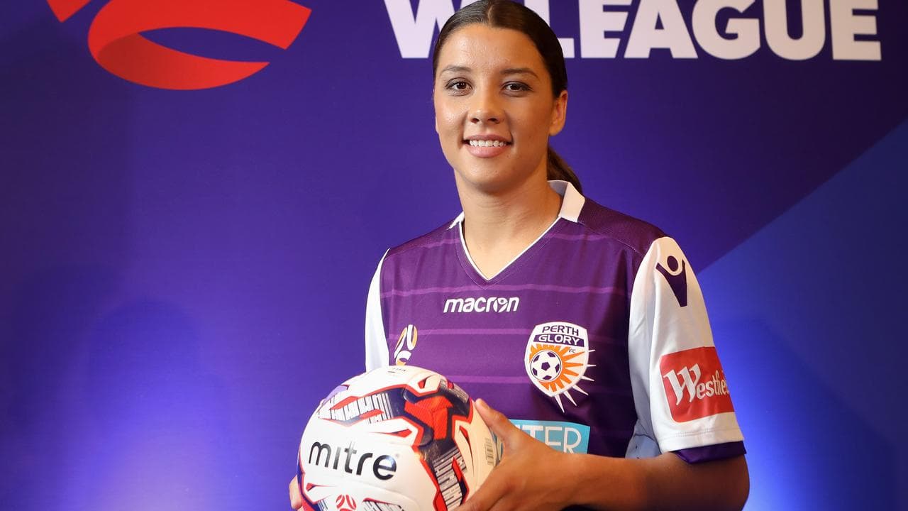 Sam Kerr with Perth Glory in 2017.