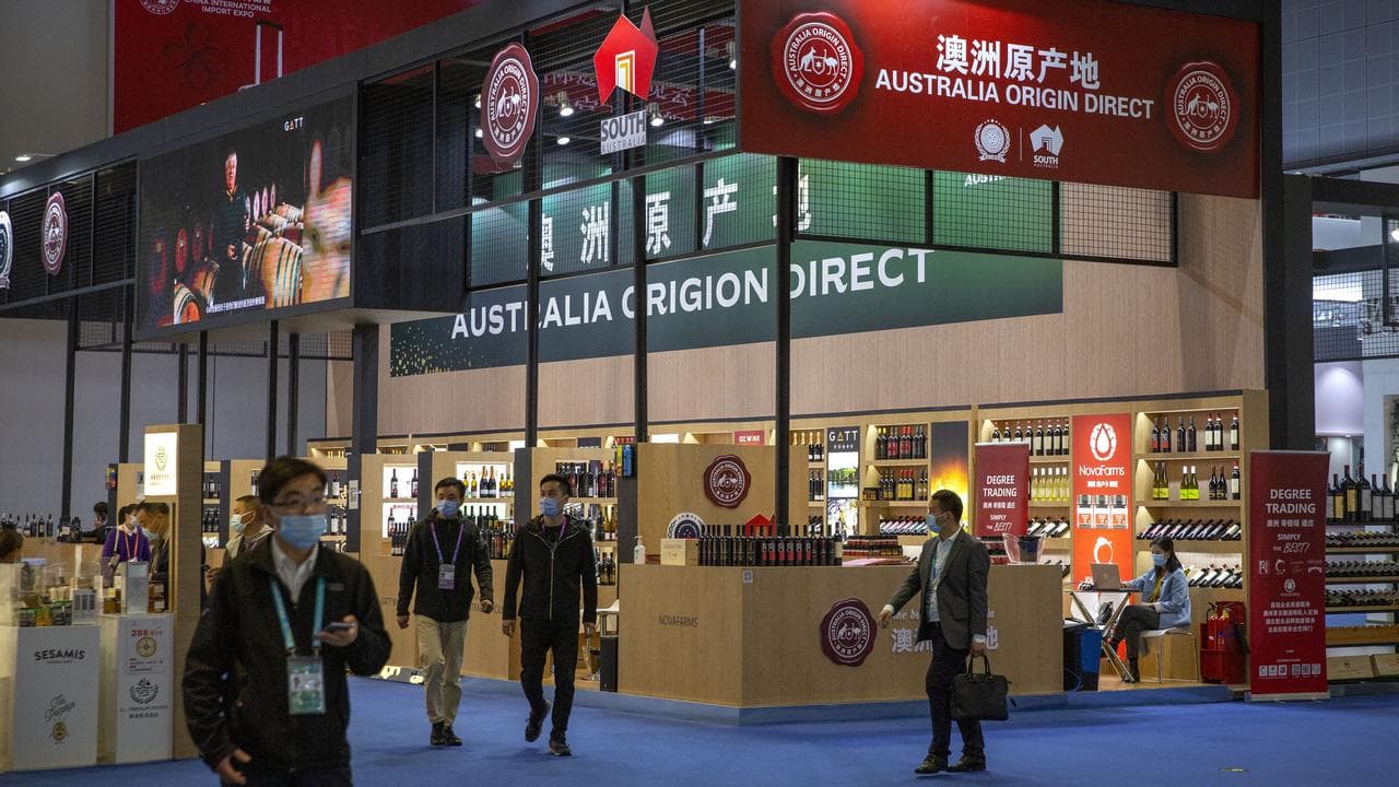 Australian wines at the China International Import Expo