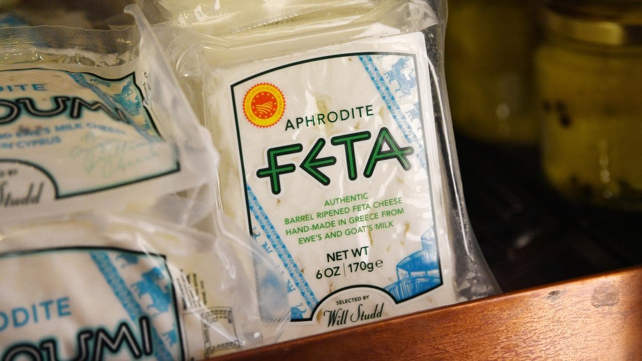 Feta cheese in a store (file image)