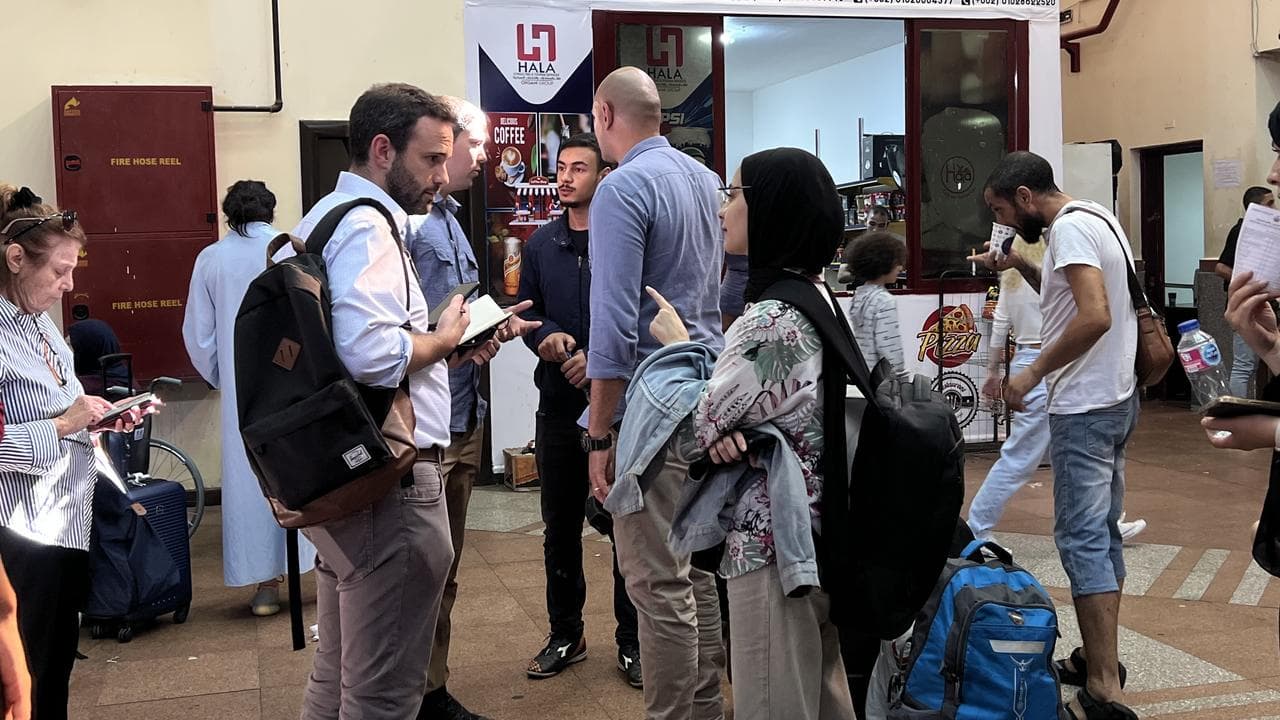 Foreign nationals arriving in Egypt