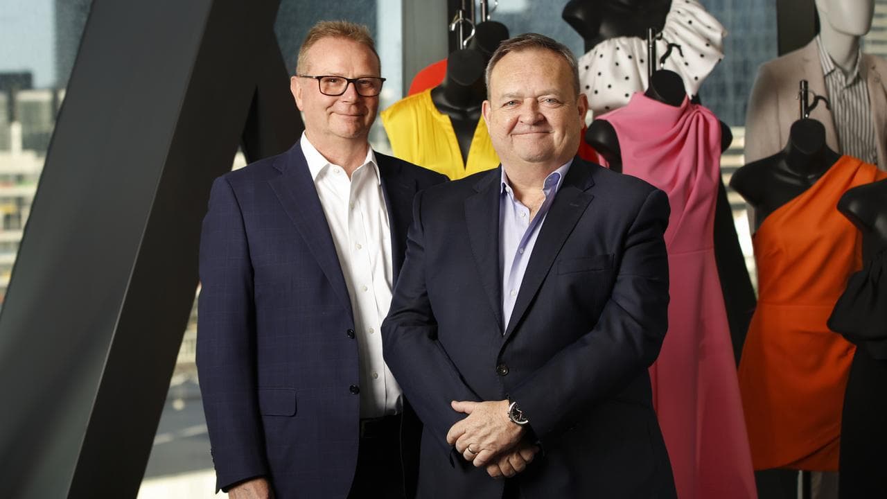 Myer CEO John King and CFO Nigel Chadwick