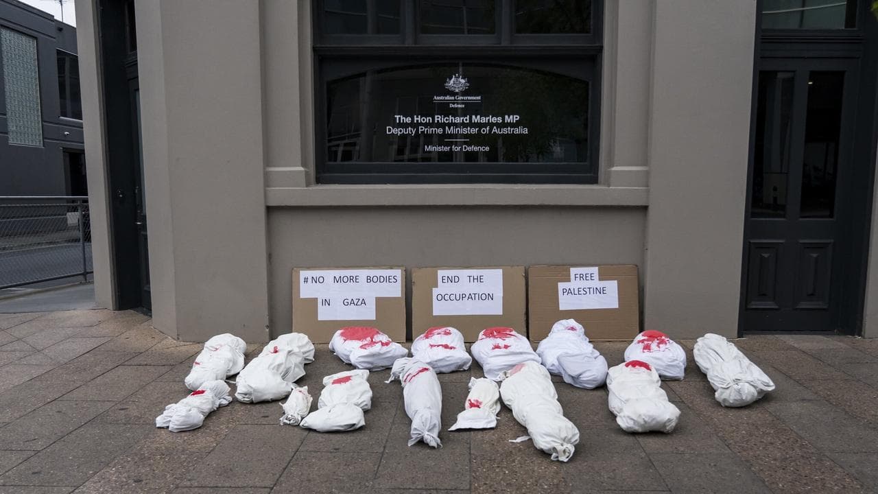 Protest outside Richard Marles' office