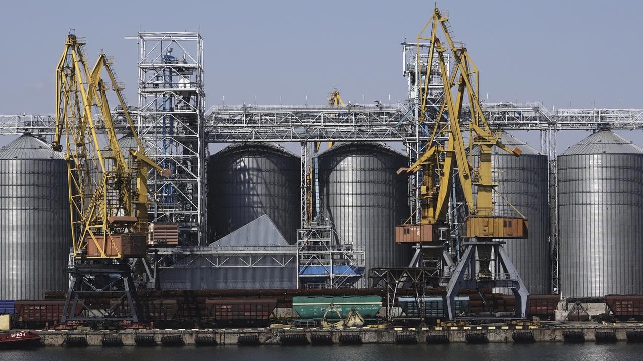 Grain storage terminal at the Odesa Sea Port