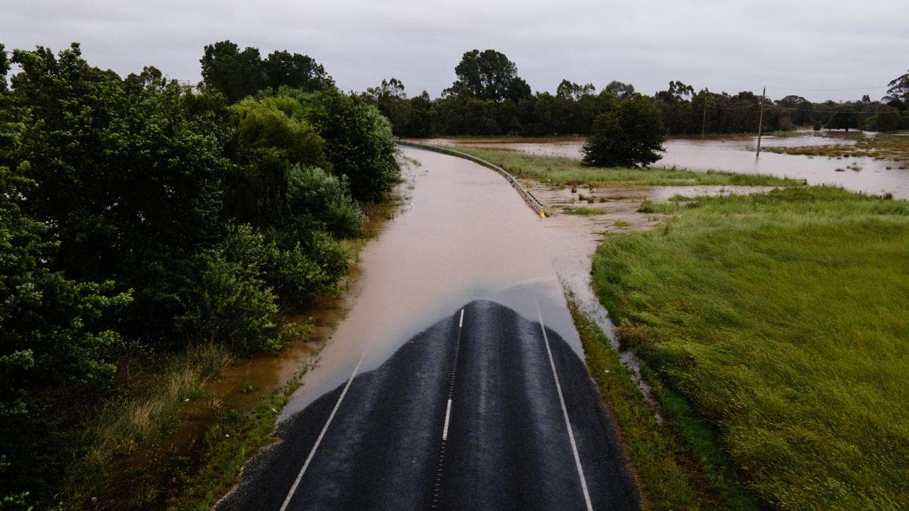 Flooding in Heyfield, Victoria.