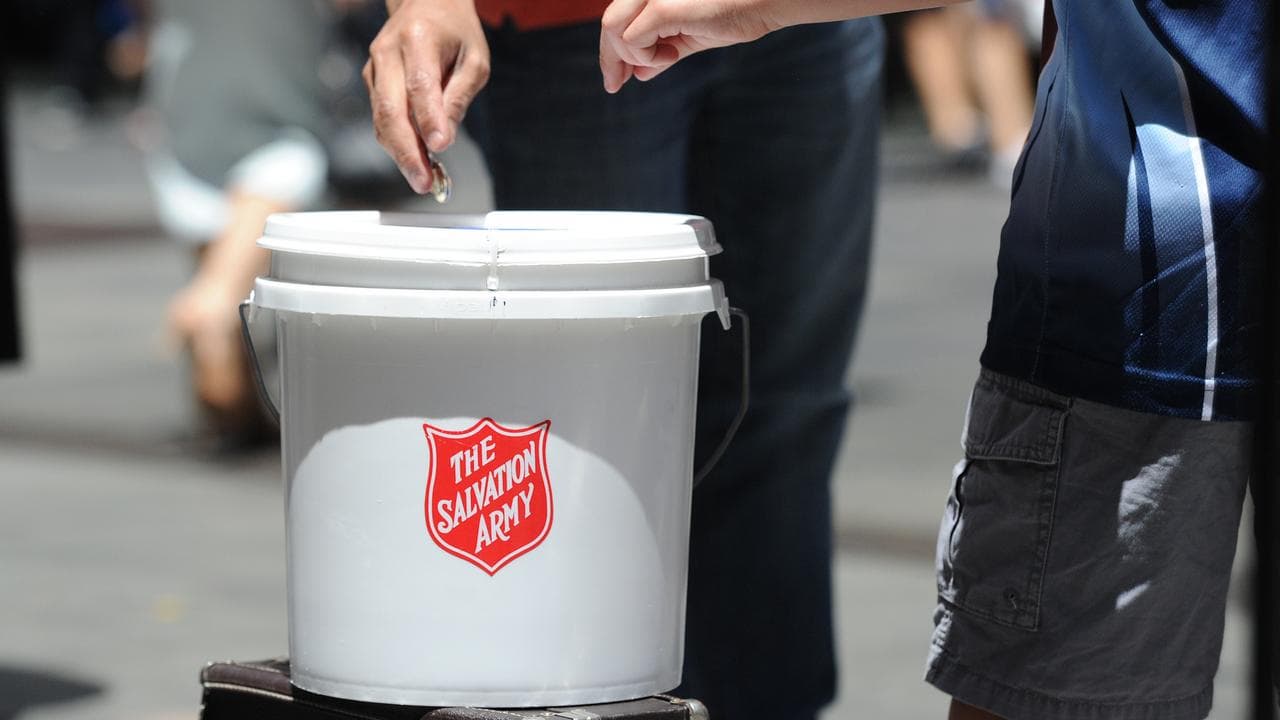 Salvation Army donations.