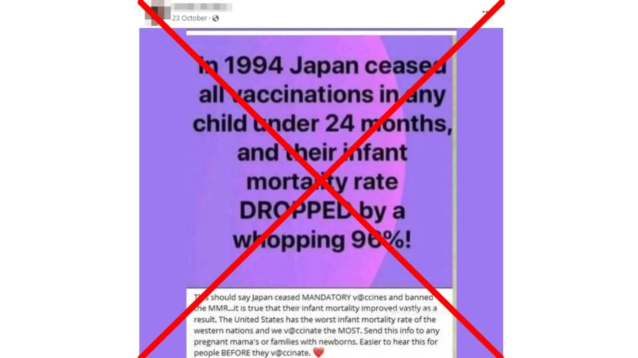 A screenshot of one of the Facebook posts.