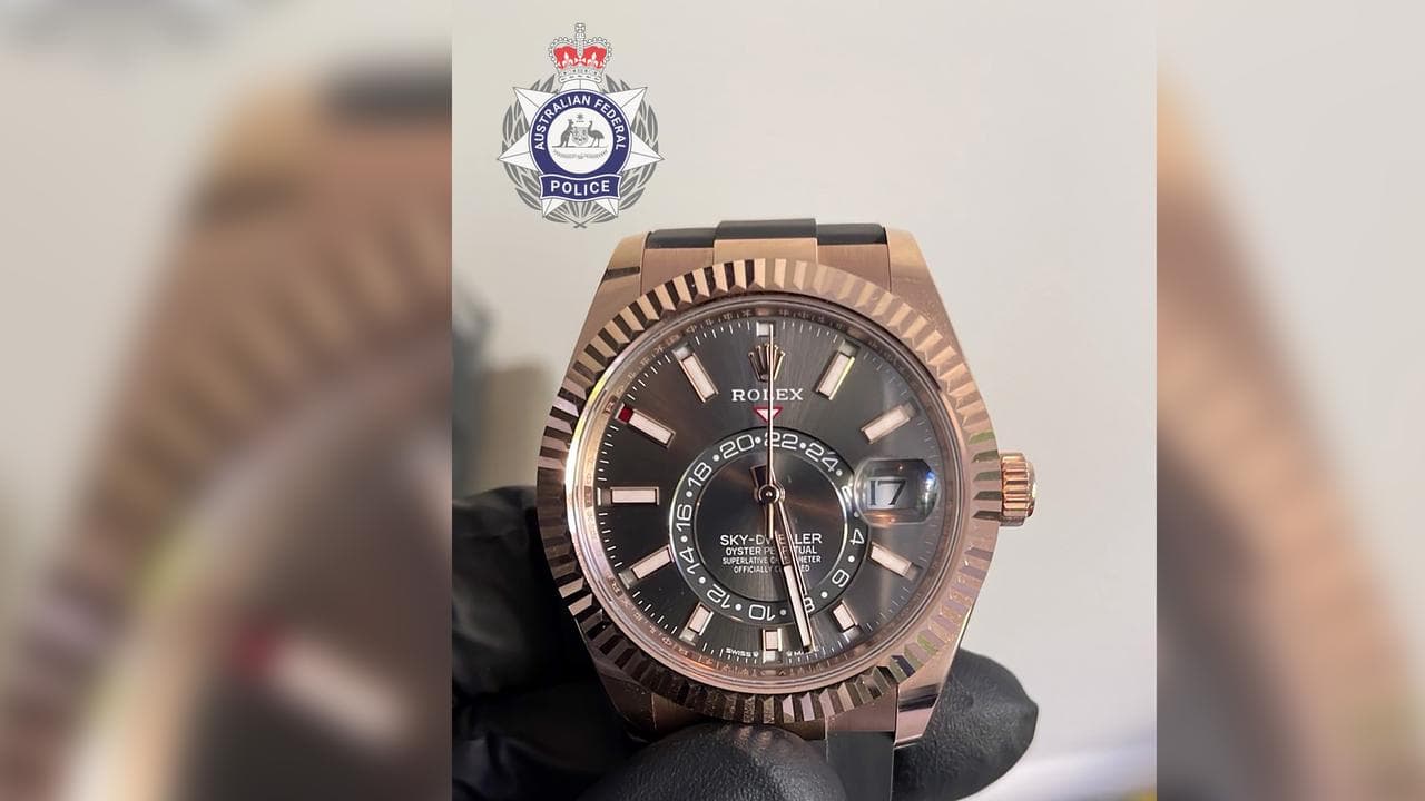 A Rolex watch seized by the AFP