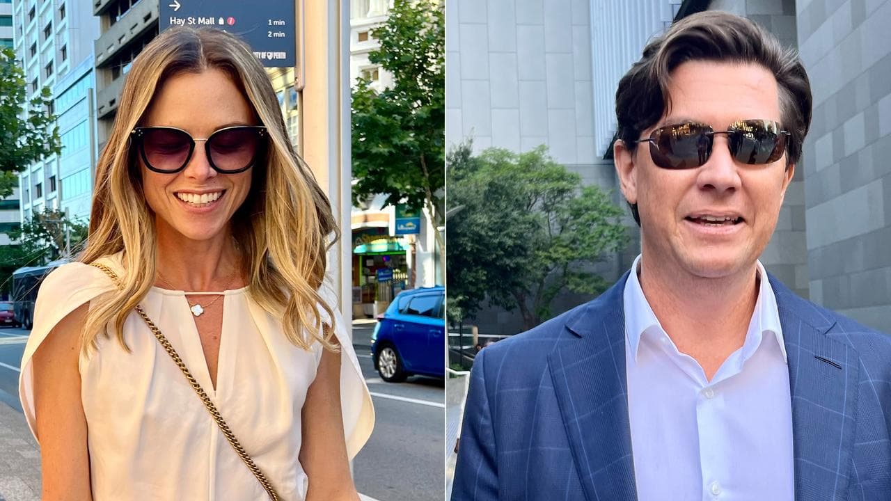 Gina Rinehart’s children Bianca Rinehart and John Hancock.