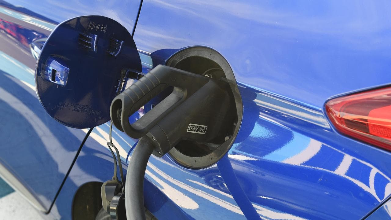 An electric being charged (file image)