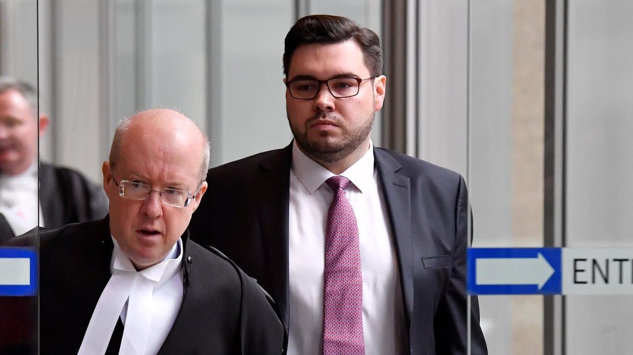 Matthew Richardson and Bruce Lehrmann (file image)