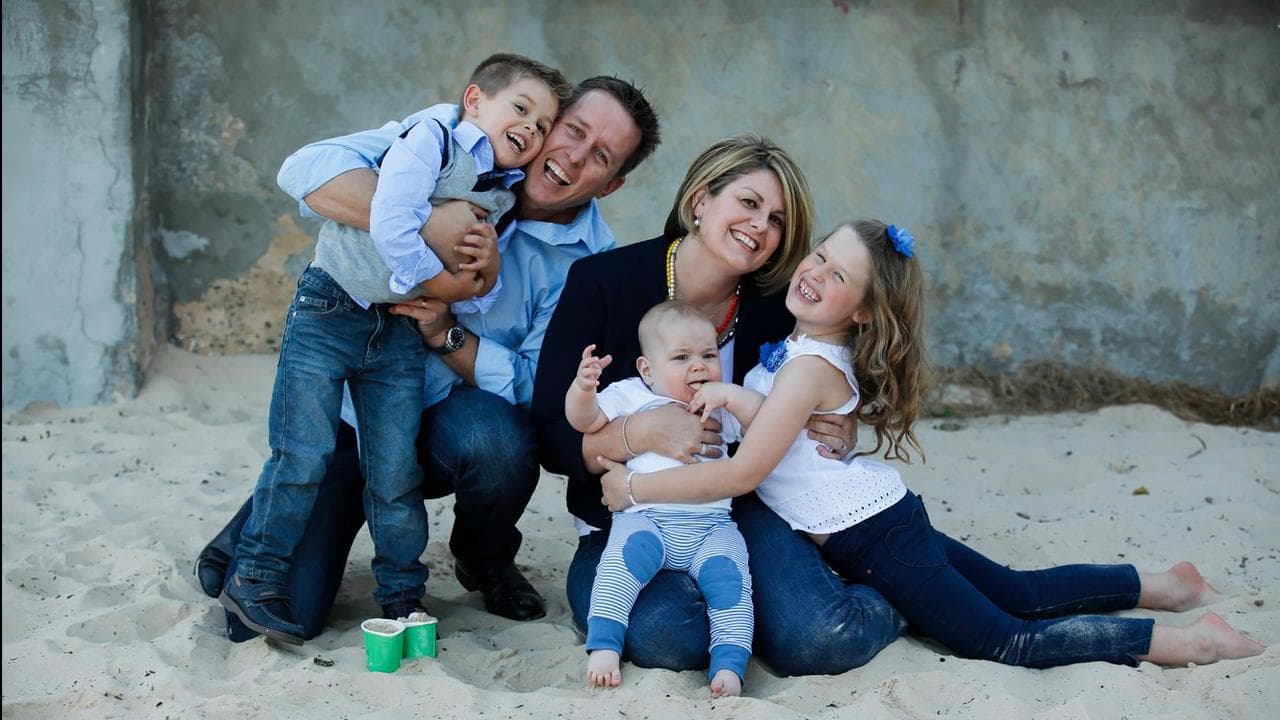 Michelle McLaughlin with family