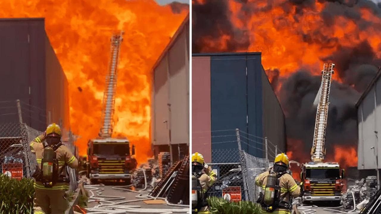 Dandenong paint factory fire 
