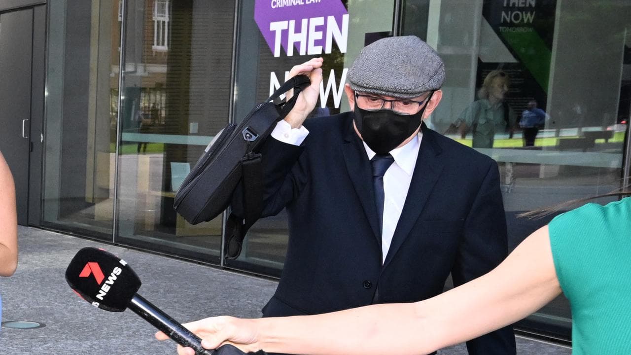 Bruce John Jenkins leaving the Brisbane District Court