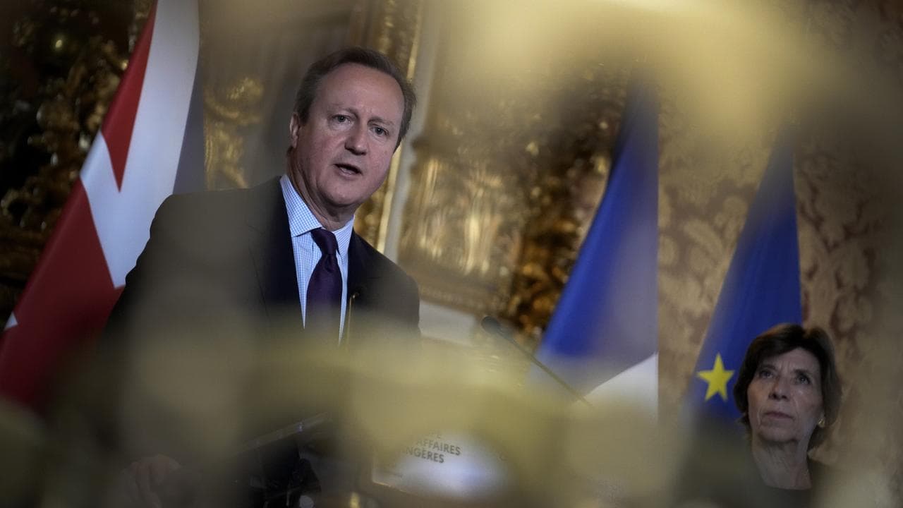 David Cameron and Catherine Colonna