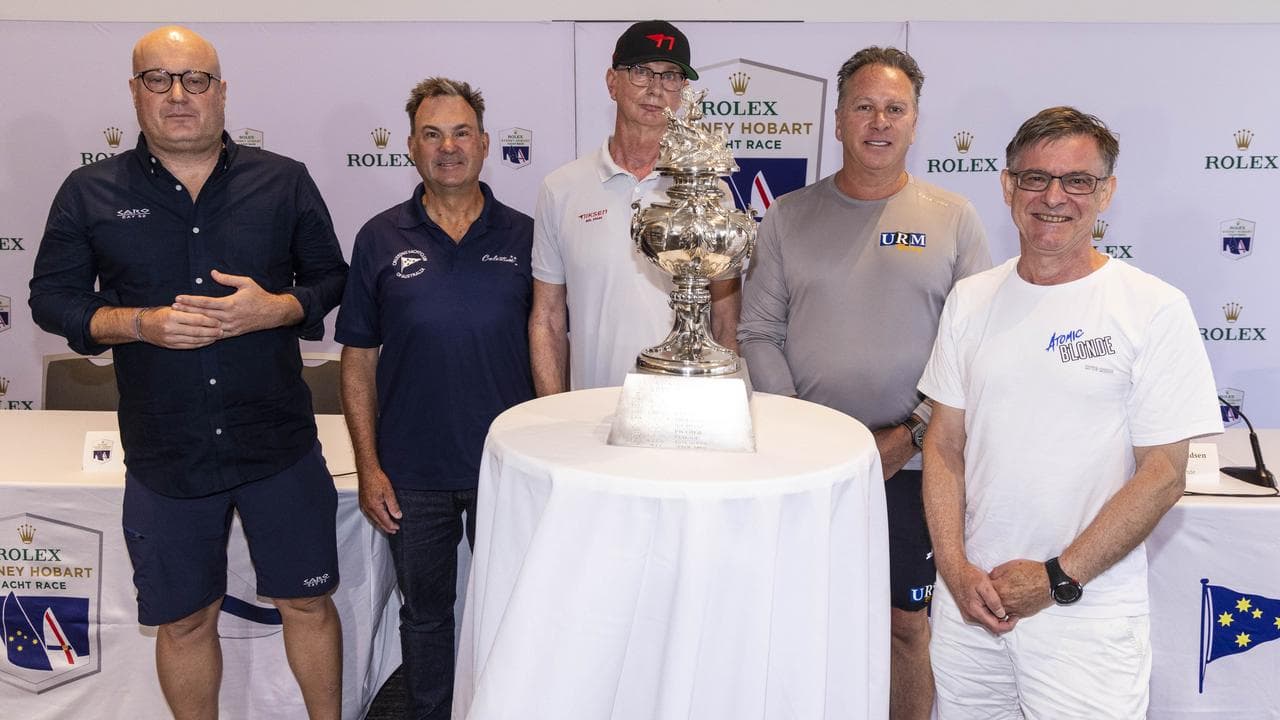 Skippers including Atomic Blonde captain Simon Torvaldsen (right)