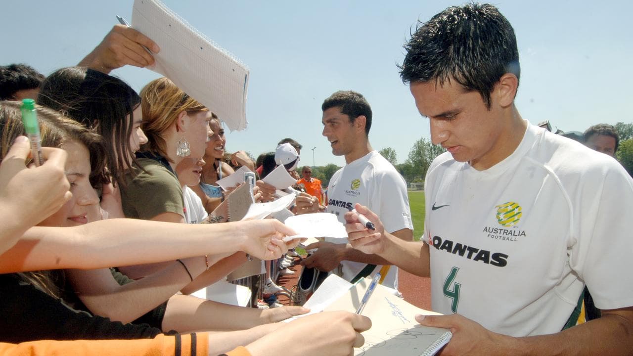 Tim Cahill and John Aloisi