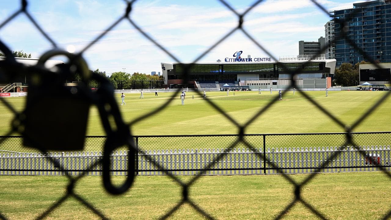 A general view of the closed cricket match at Junction Oval.