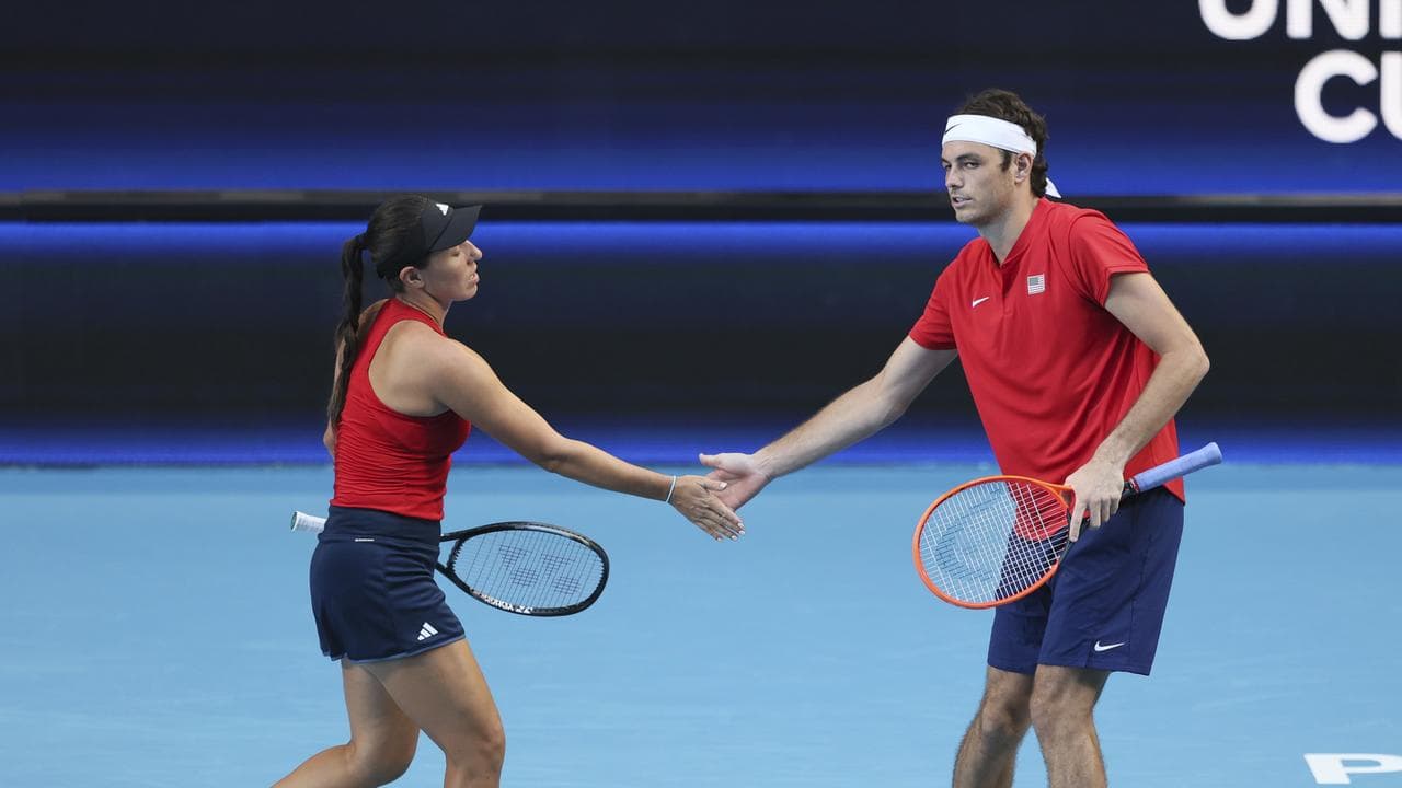 Jessica Pegula and Taylor Fritz.