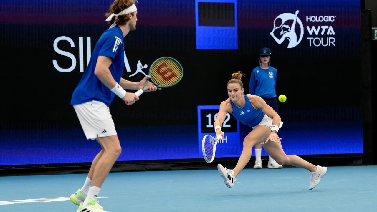 Stefanos Tsitsipas and Maria Sakkari