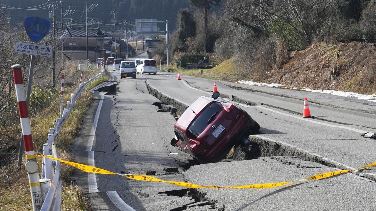 Earthquake damage in Ishikawa Prefecture