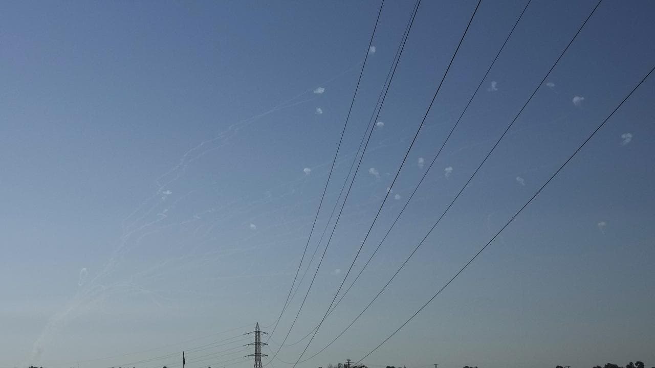 Israeli Iron Dome air defence system intercepts rockets