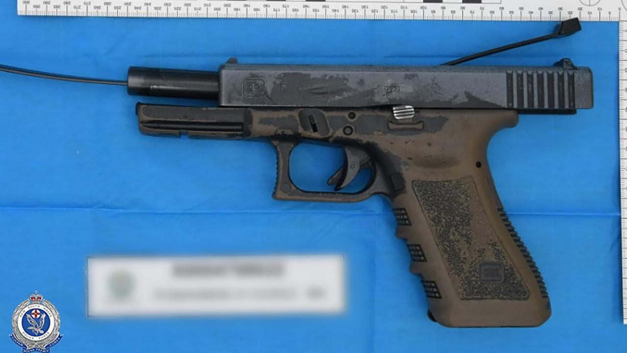 A Glock pistol seized by NSW Police