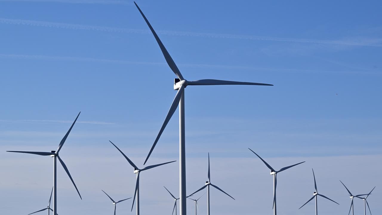Wind turbines south of Goulburn (file image)