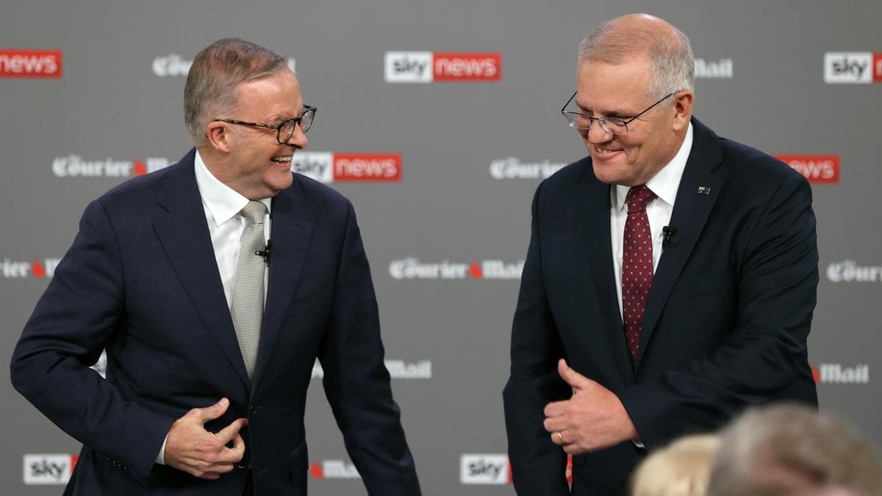 Anthony Albanese and Scott Morrison