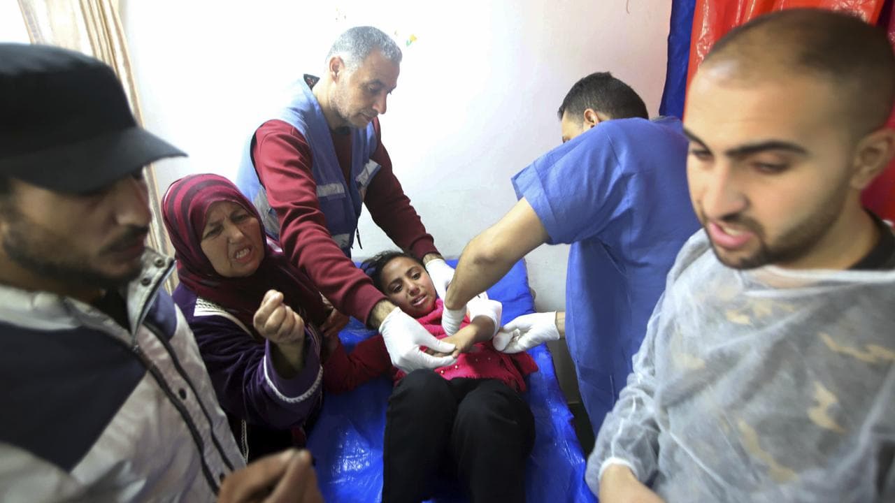 Injured Palestinians
