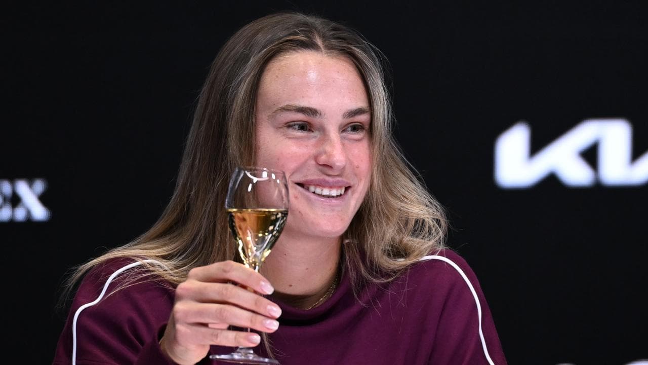 Sabalenka celebrates